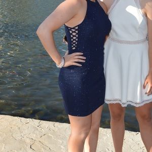 Sparkly blue homecoming/formal dress